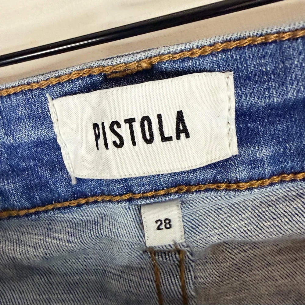 PISTOLA Women’s Size 28 Denim Jeans Mid Rise Ankle Straight Style Stretch
